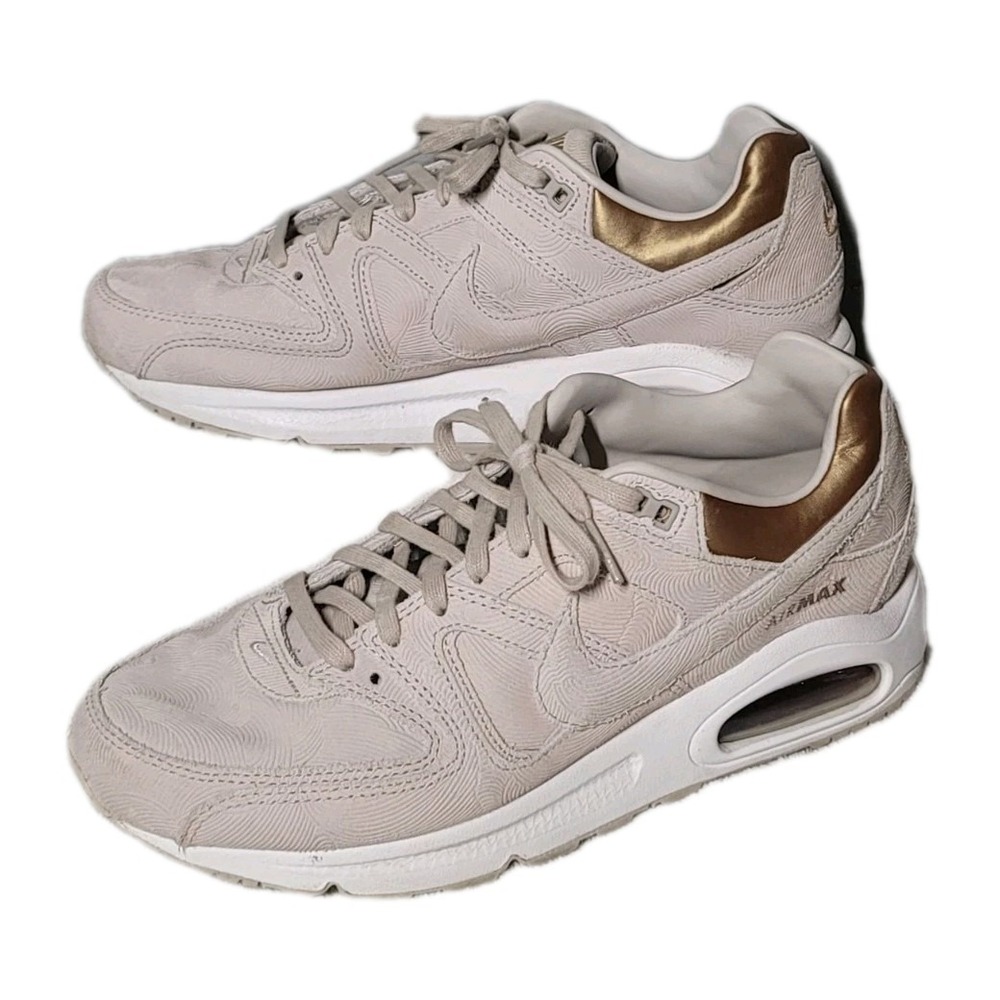 Nike Women's Size 9 Air Max Command PRM Command Sneakers 718896-009 Gold Lt Beig